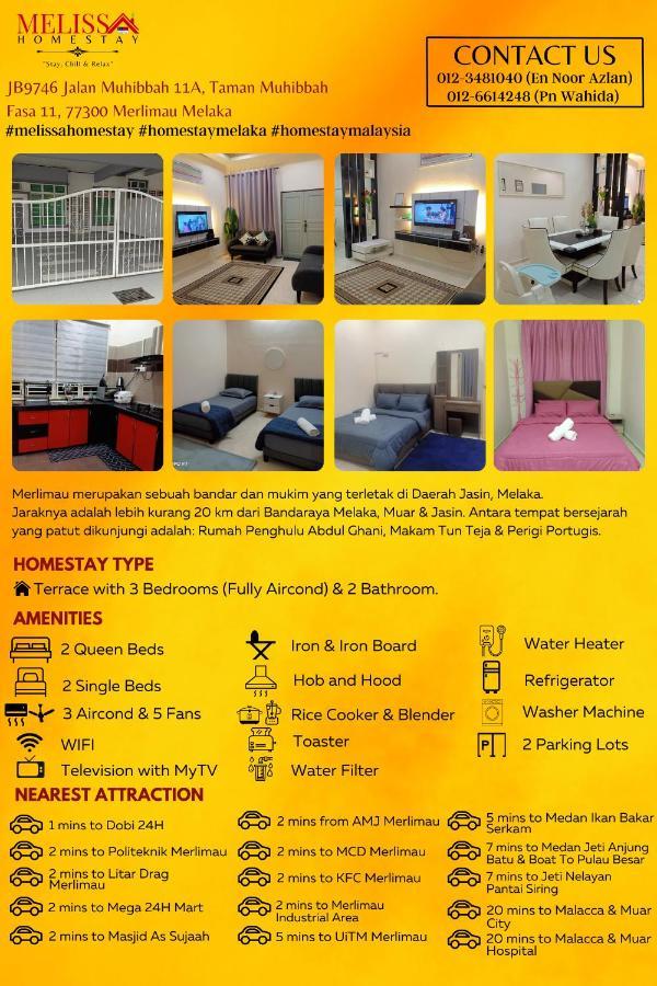 Melissa Homestay Merlimau 外观 照片